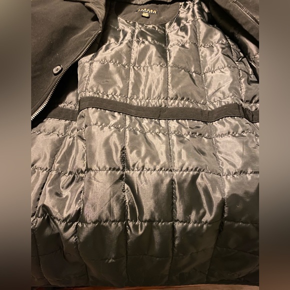Mens black Alfred Sung Insulated Jacket size 46 long - Picture 4 of 7
